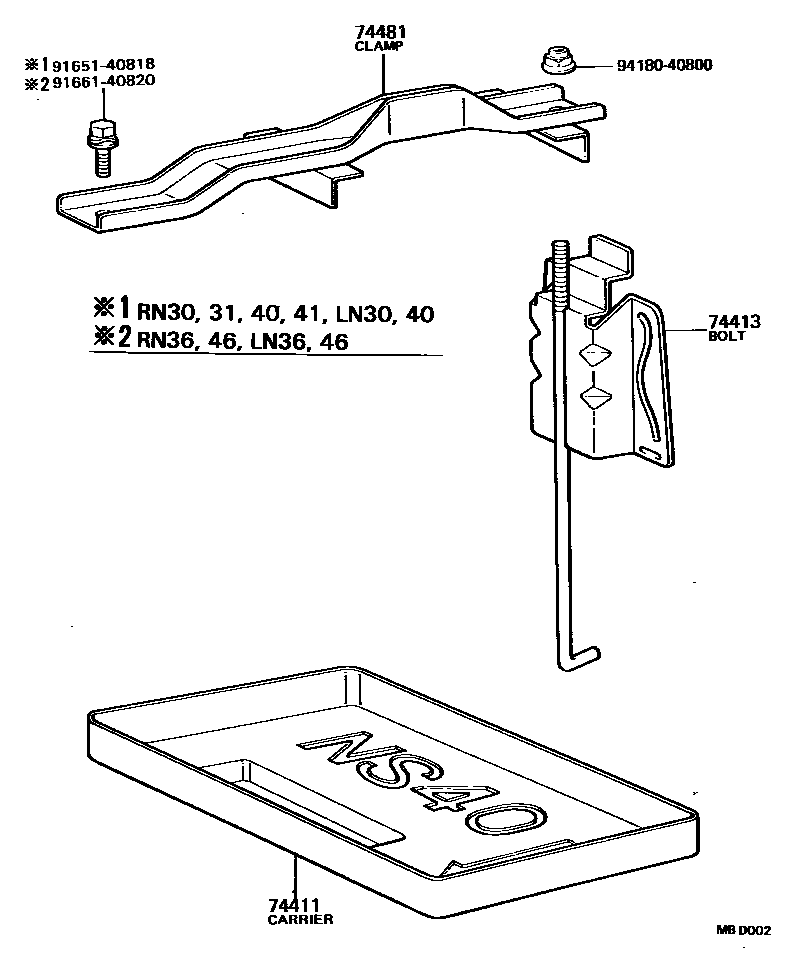 7454 — BATTERY CARRIER