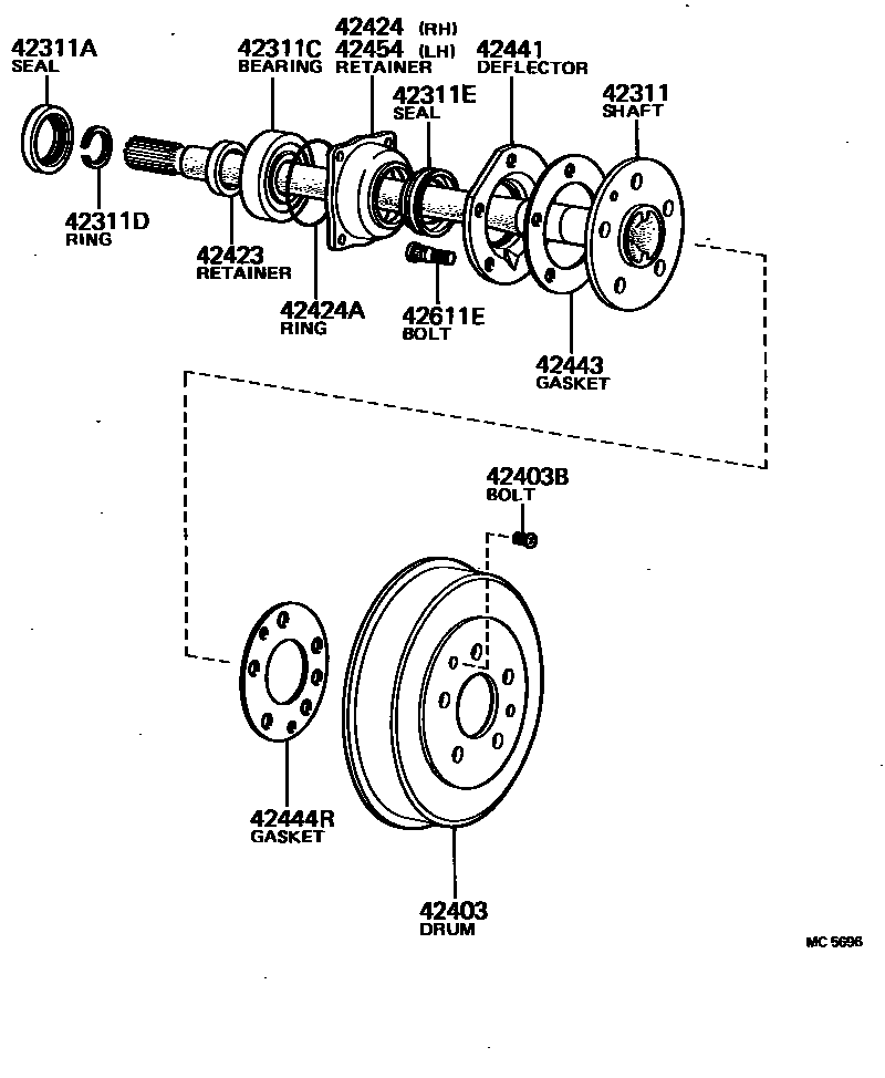4102 — REAR AXLE SHAFT & HUB