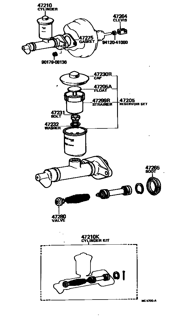 4702 — BRAKE MASTER CYLINDER