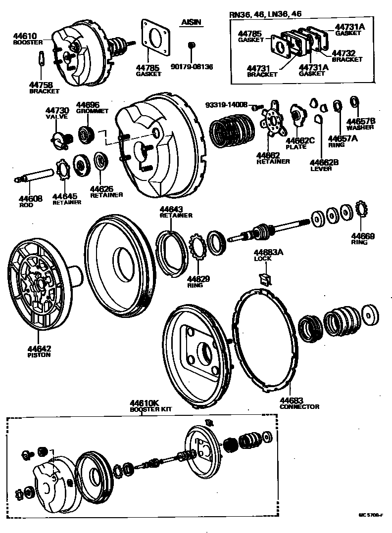 4703 — BRAKE BOOSTER & VACUUM TUBE