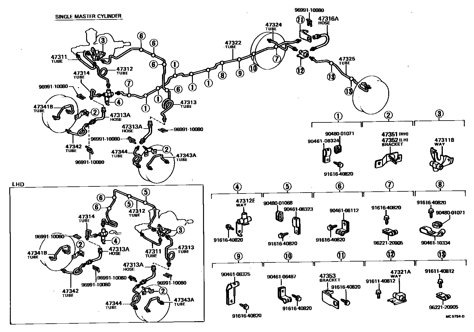4708 — BRAKE TUBE & CLAMP