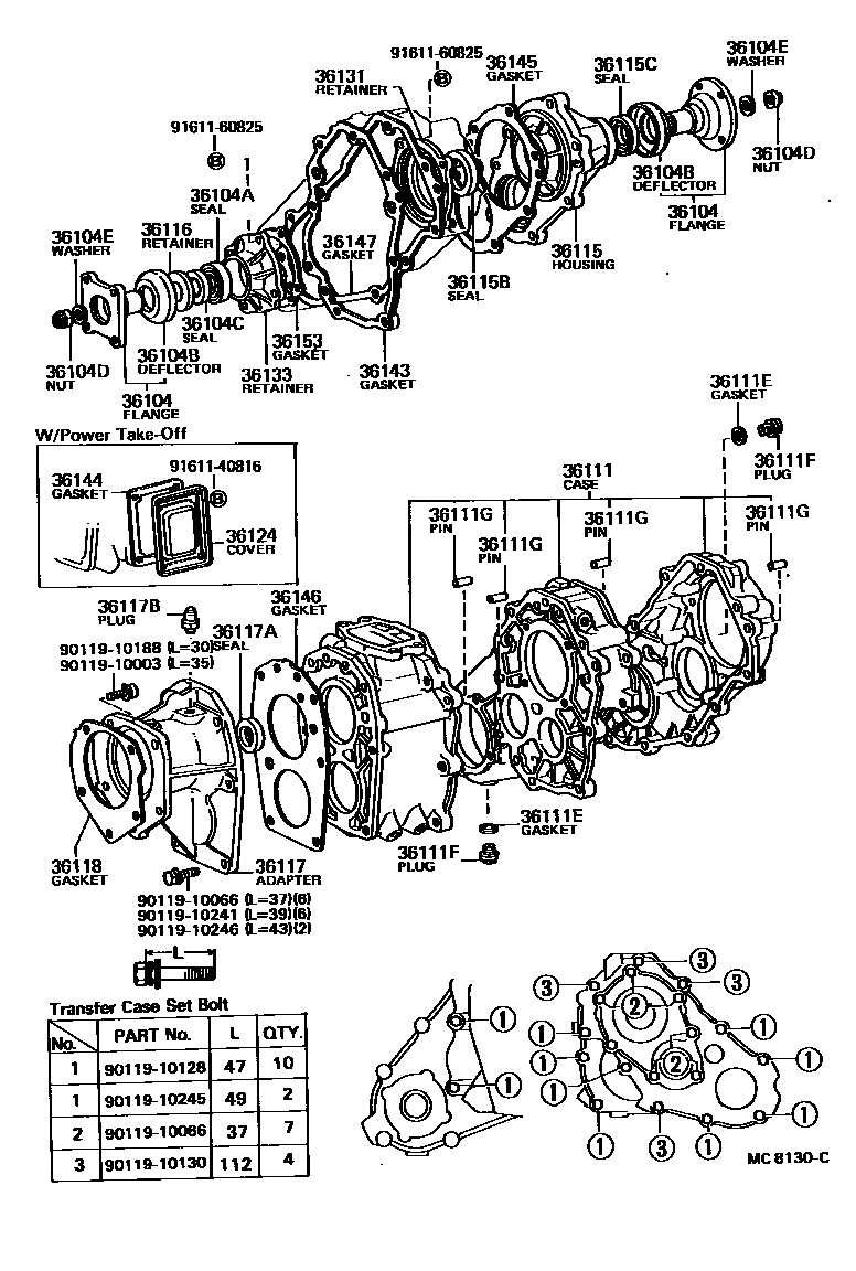 3609 — TRANSFER CASE & EXTENSION HOUSING
