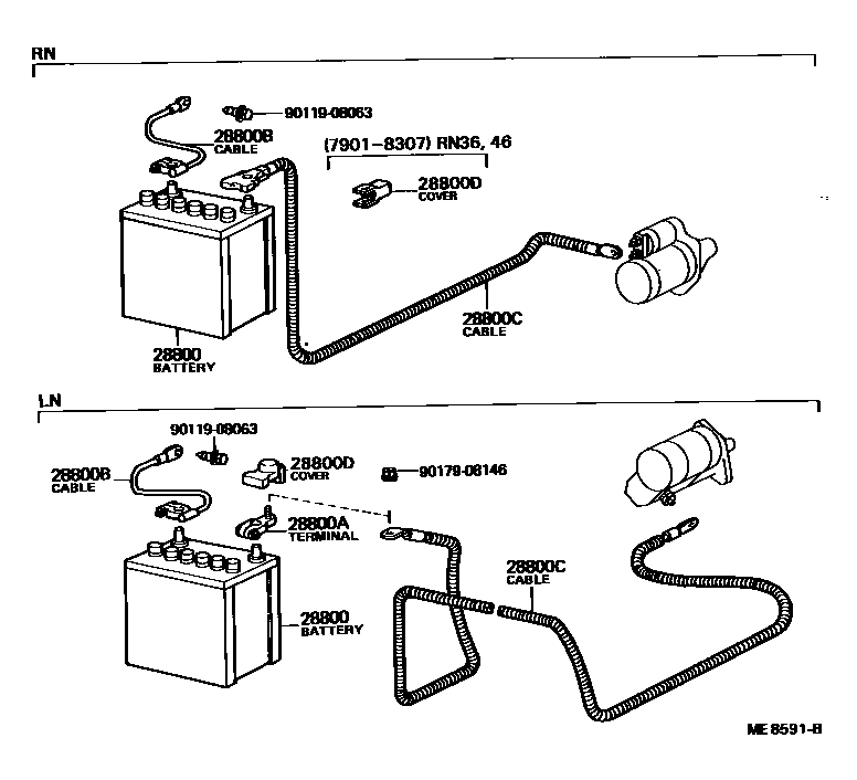 8201 — BATTERY & BATTERY CABLE