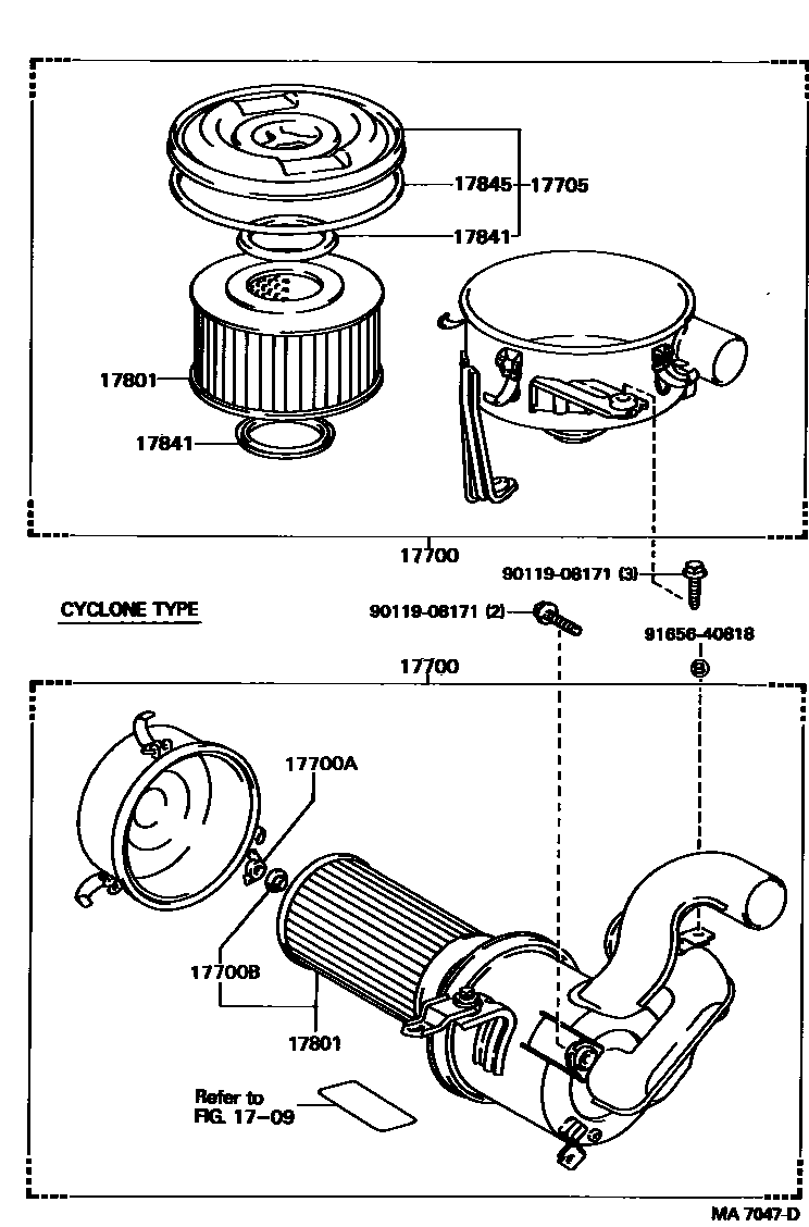 1703 — AIR CLEANER