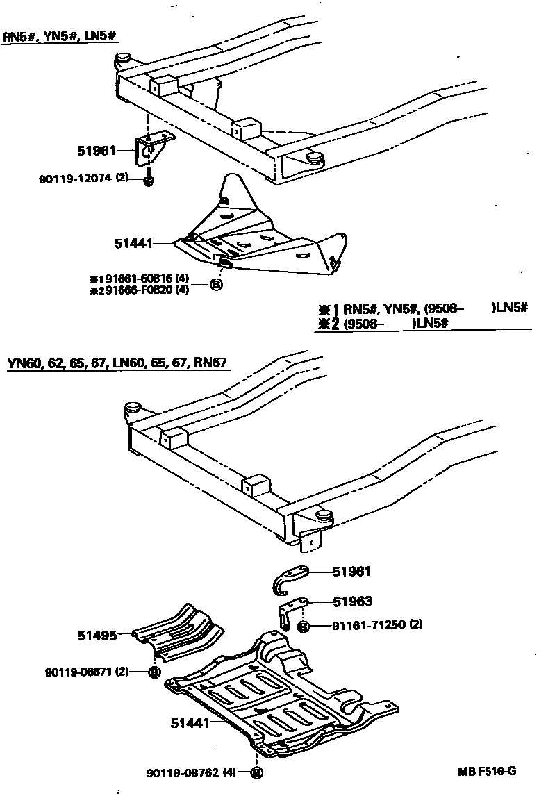 5152 — SUSPENSION CROSSMEMBER & UNDER COVER
