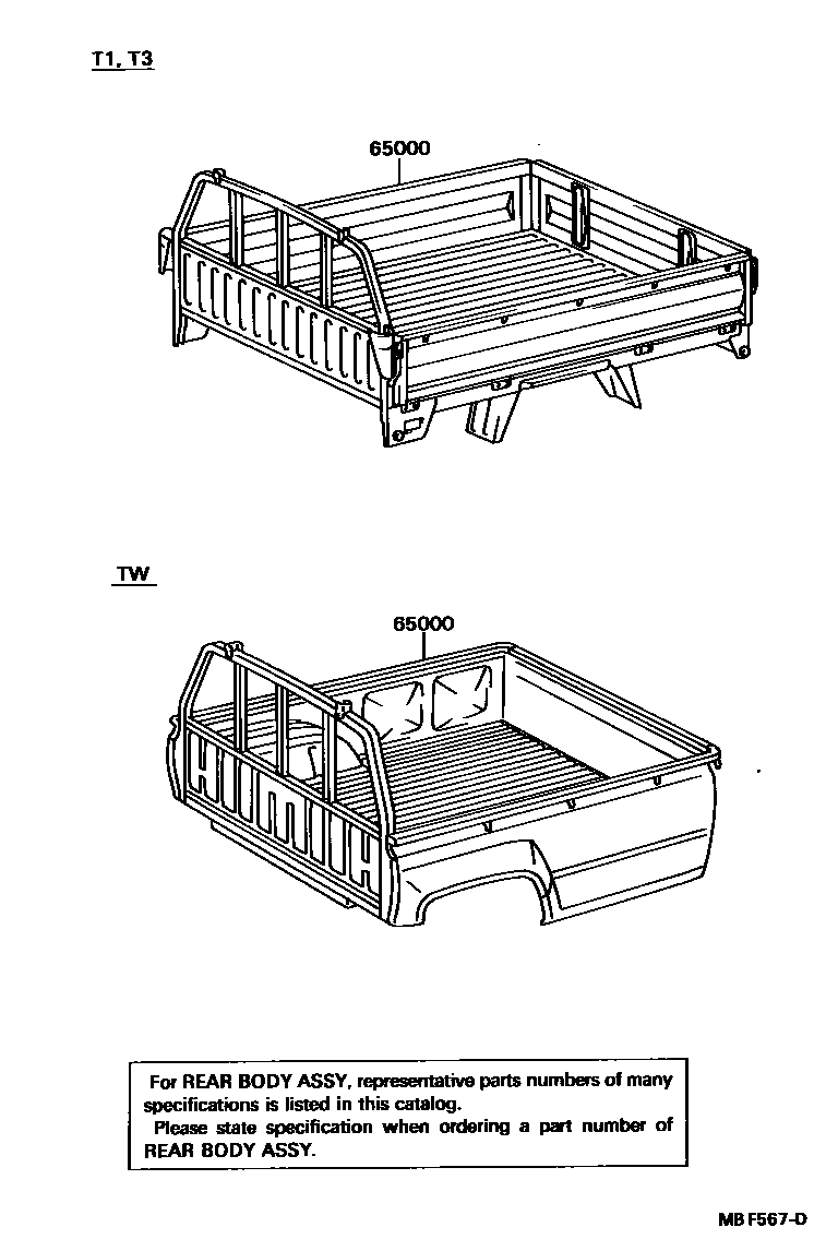 6551 — REAR BODY ASSEMBLY