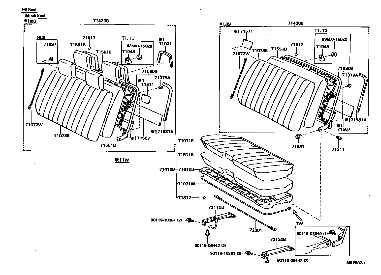 7151 — SEAT & SEAT TRACK