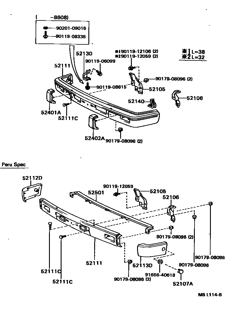 5252 — FRONT BUMPER & BUMPER STAY