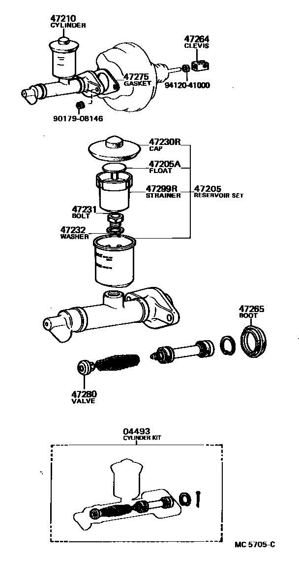 4702 — BRAKE MASTER CYLINDER