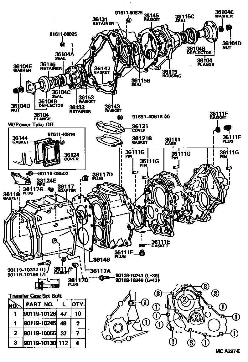 3609 — TRANSFER CASE & EXTENSION HOUSING