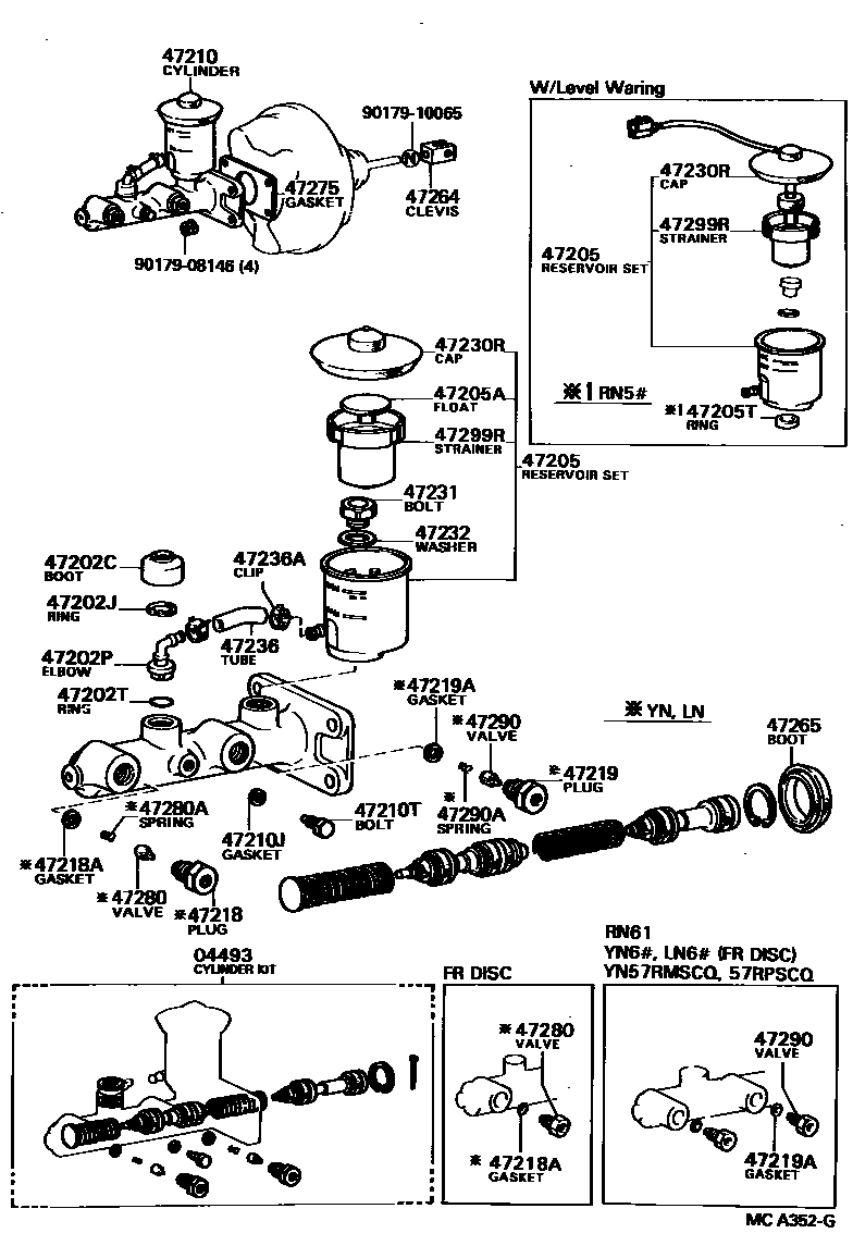 4702 — BRAKE MASTER CYLINDER