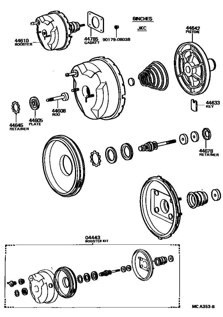 4703 — BRAKE BOOSTER & VACUUM TUBE