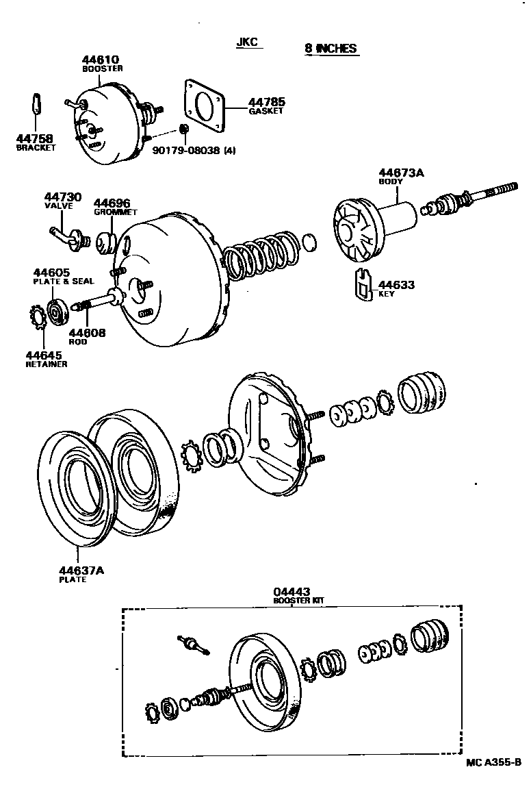 4703 — BRAKE BOOSTER & VACUUM TUBE