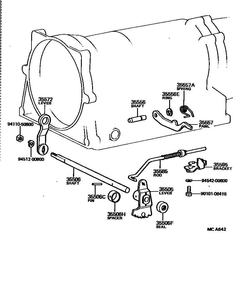 3513 — THROTTLE LINK & VALVE LEVER (ATM)