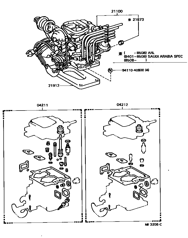 2102 — CARBURETOR ASSEMBLY