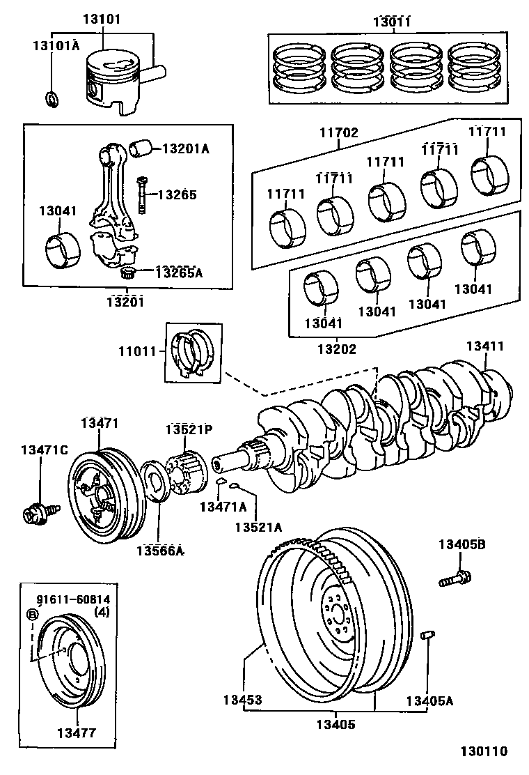 1301 — CRANKSHAFT & PISTON
