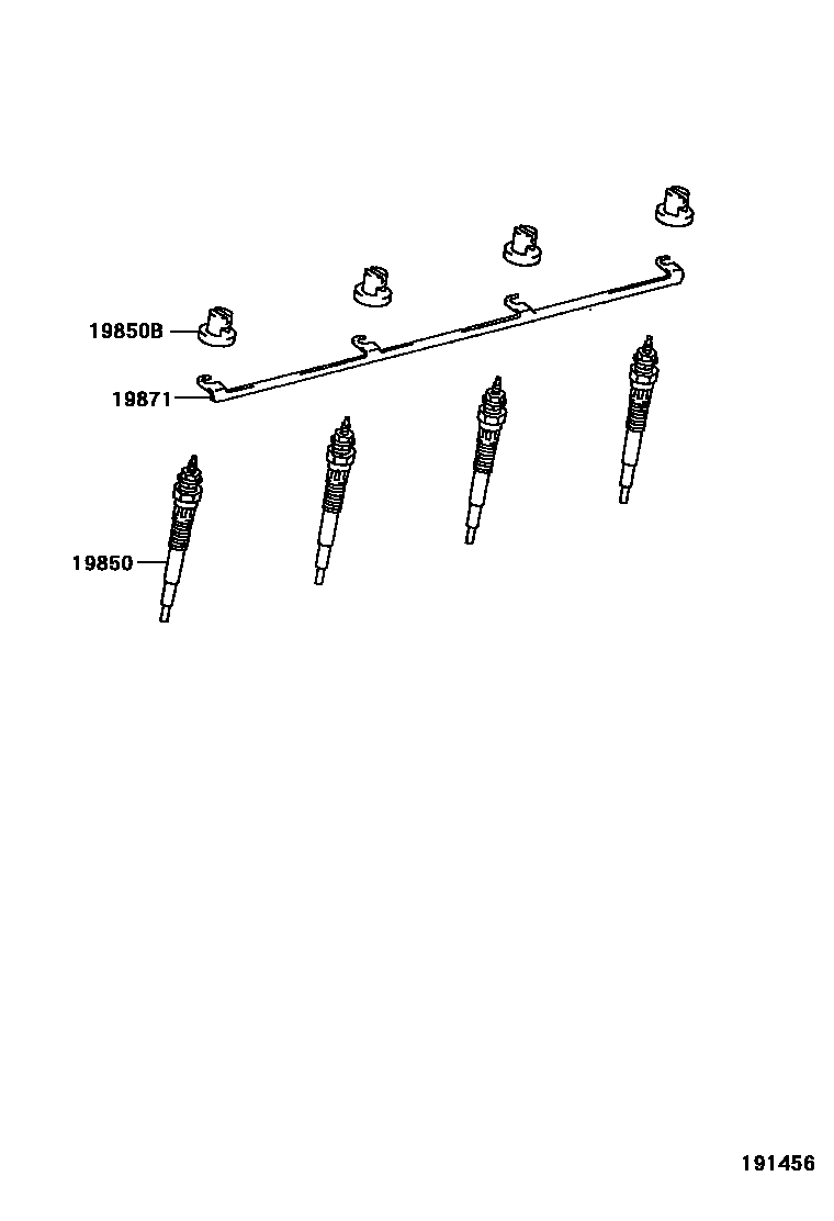 1901 — IGNITION COIL & SPARK PLUG / GLOW PLUG