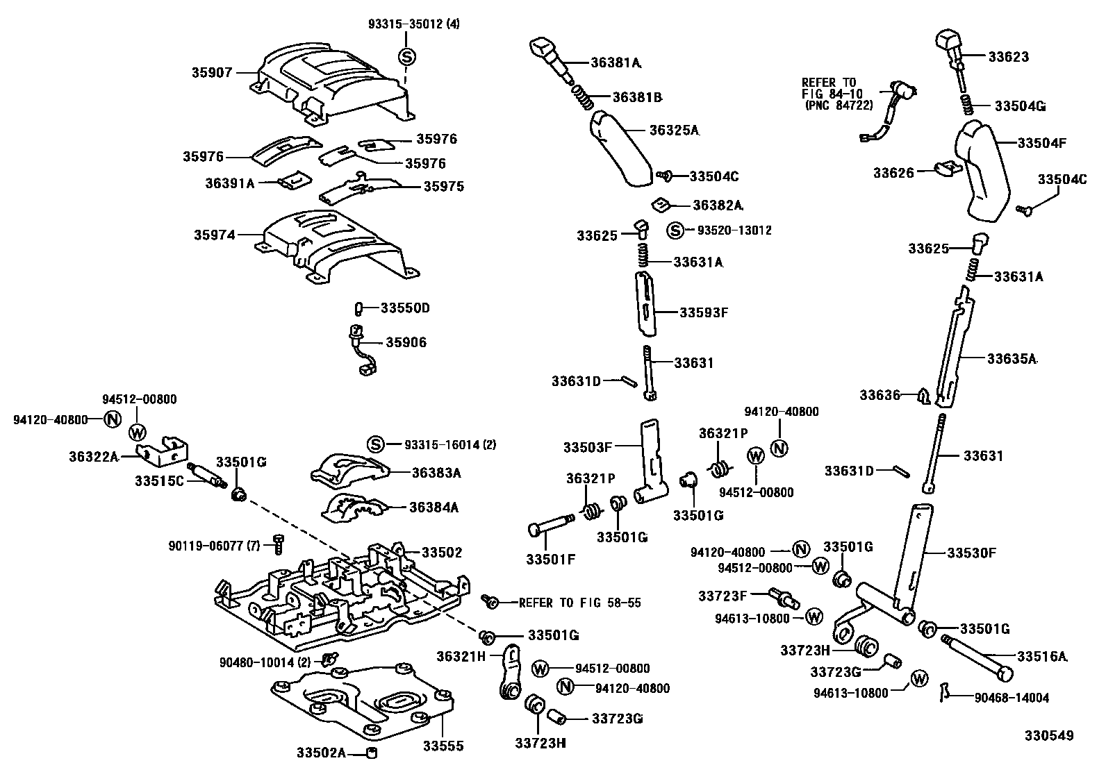 3312 — SHIFT LEVER & RETAINER