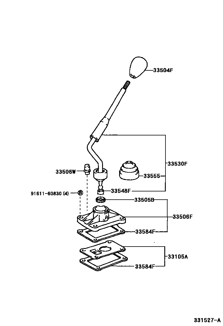 3312 — SHIFT LEVER & RETAINER