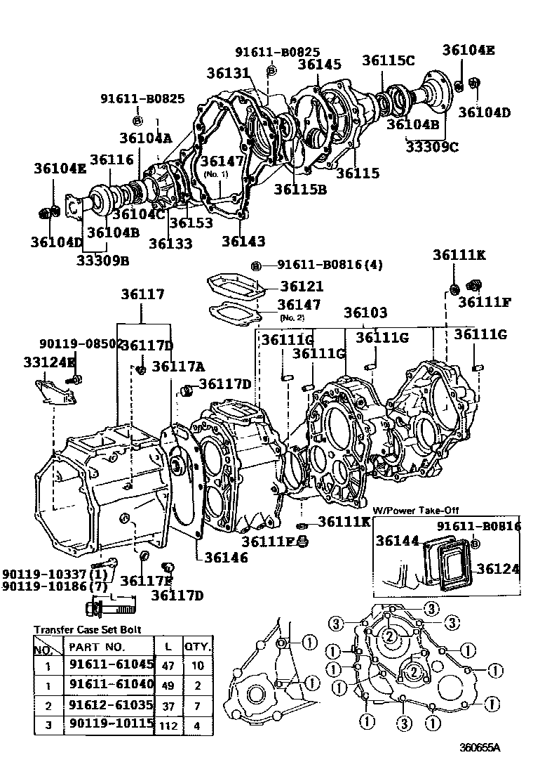 3609 — TRANSFER CASE & EXTENSION HOUSING
