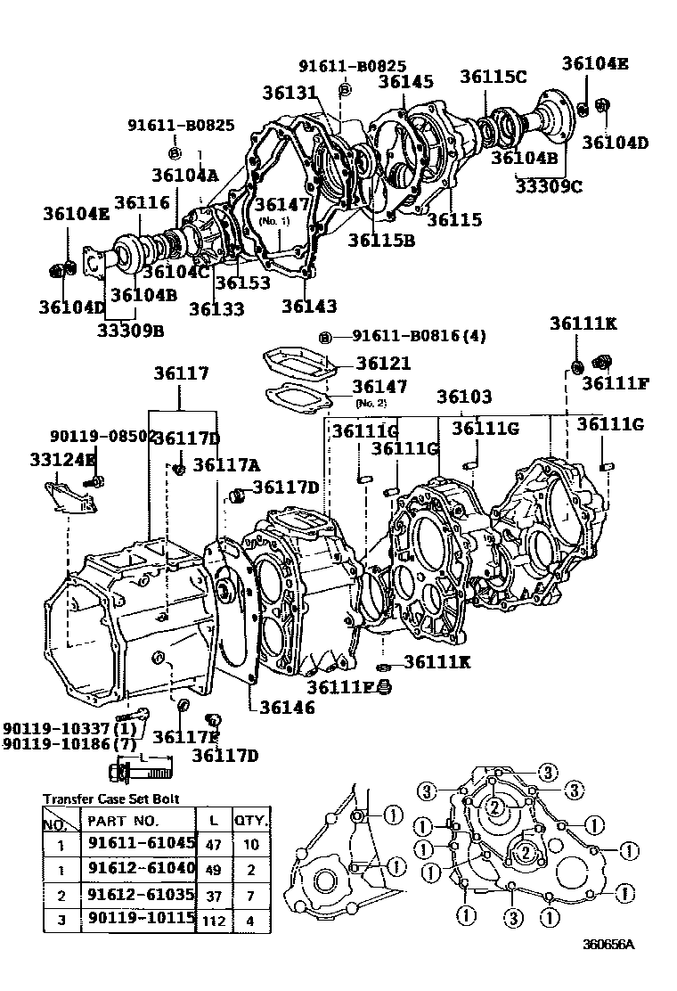 3609 — TRANSFER CASE & EXTENSION HOUSING