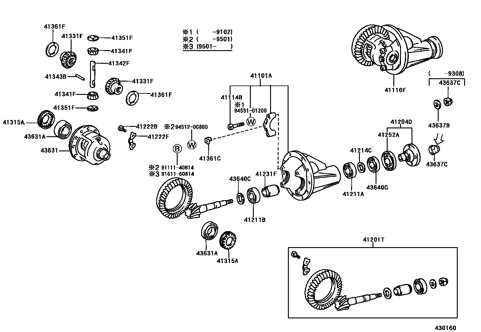 4301 — FRONT AXLE HOUSING & DIFFERENTIAL
