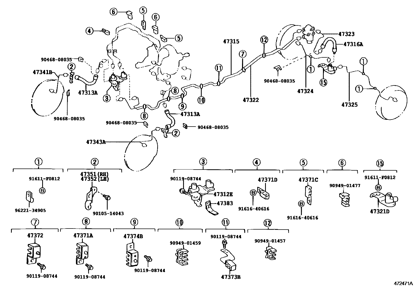 4708 — BRAKE TUBE & CLAMP
