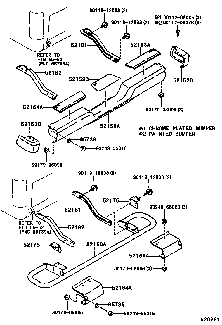 5253 — REAR BUMPER & BUMPER STAY
