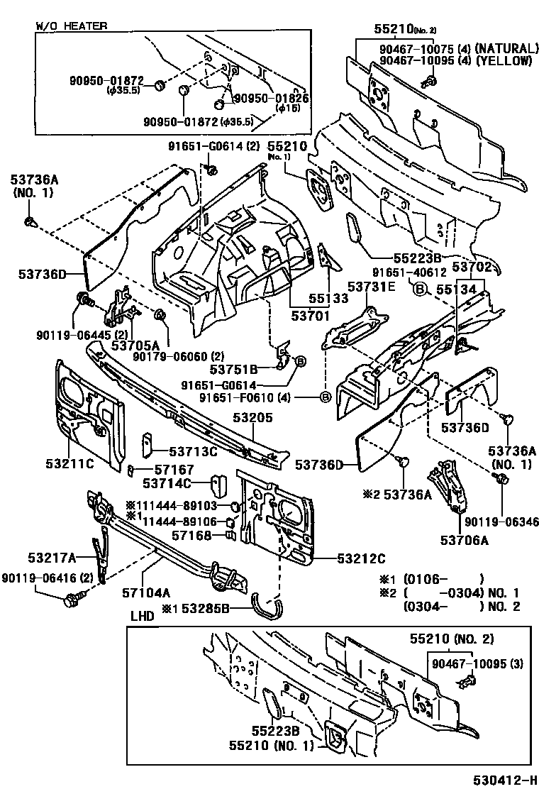 5355 — FRONT FENDER APRON & DASH PANEL