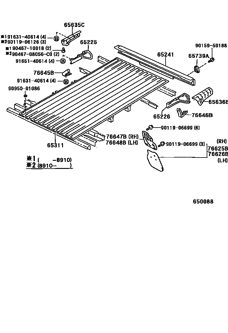 6552 — REAR BODY FLOOR & FENDER