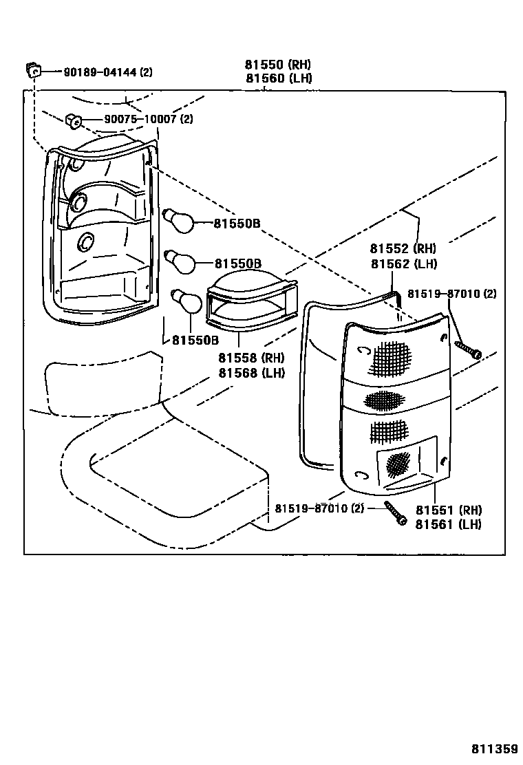 8111 — REAR COMBINATION LAMP
