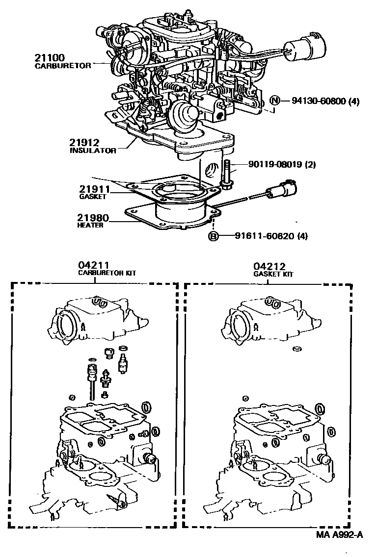 2102 — CARBURETOR ASSEMBLY