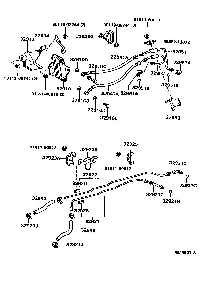 3514 — OIL COOLER & TUBE (ATM)