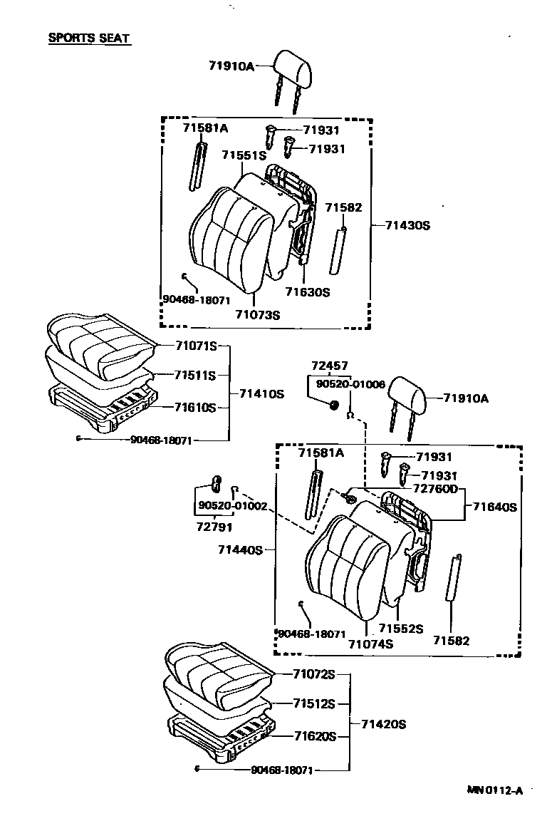 7151 — SEAT & SEAT TRACK