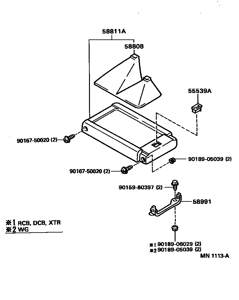 5855 — CONSOLE BOX & BRACKET