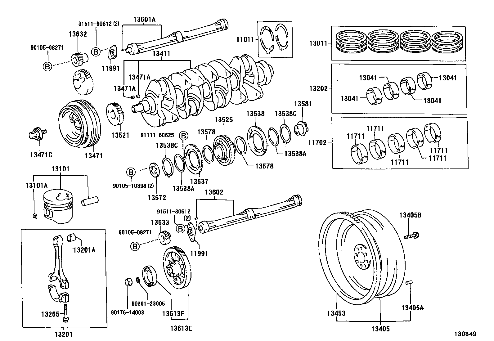 1301 — CRANKSHAFT & PISTON