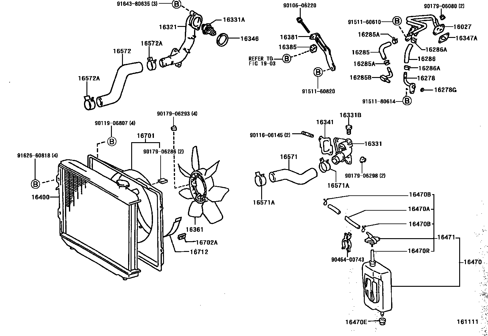 1603 — RADIATOR & WATER OUTLET