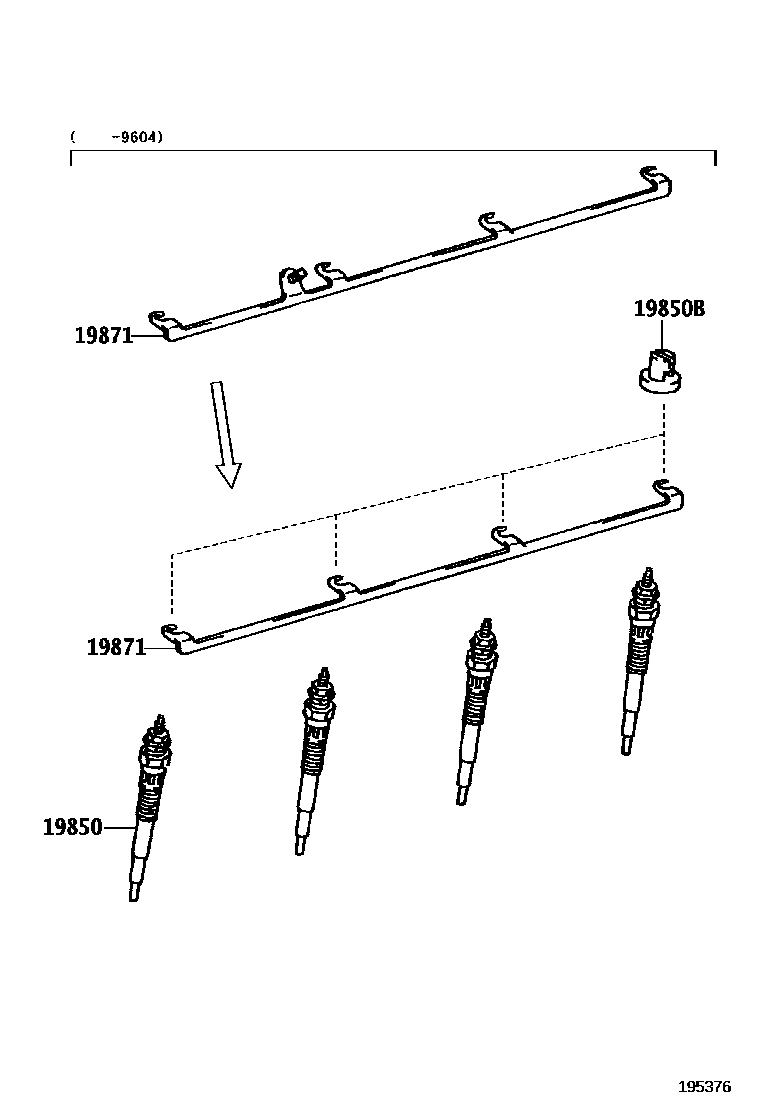 1901 — IGNITION COIL & SPARK PLUG / GLOW PLUG