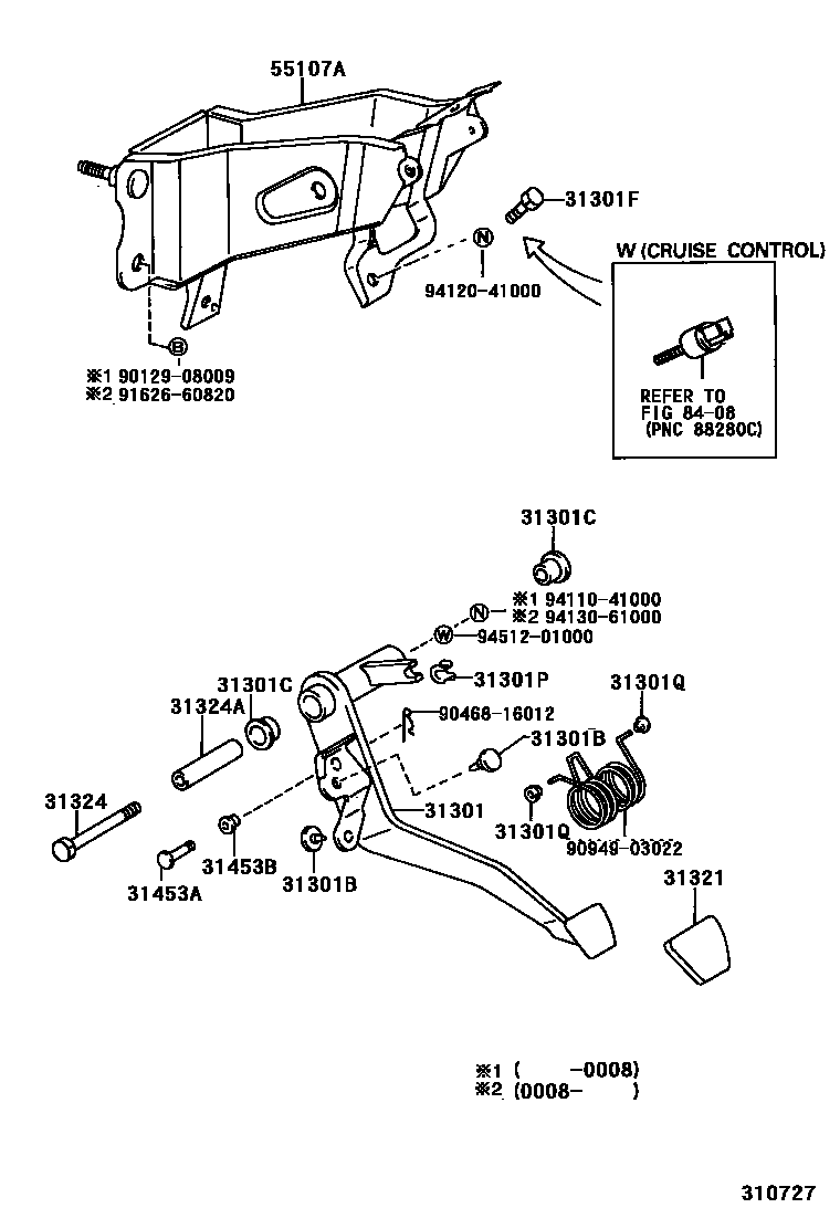 3102 — CLUTCH PEDAL & FLEXIBLE HOSE