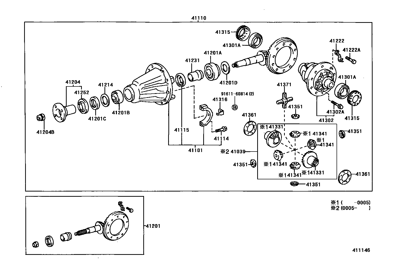 4101 — REAR AXLE HOUSING & DIFFERENTIAL