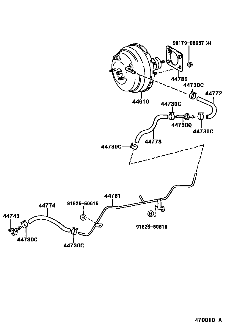 4703 — BRAKE BOOSTER & VACUUM TUBE