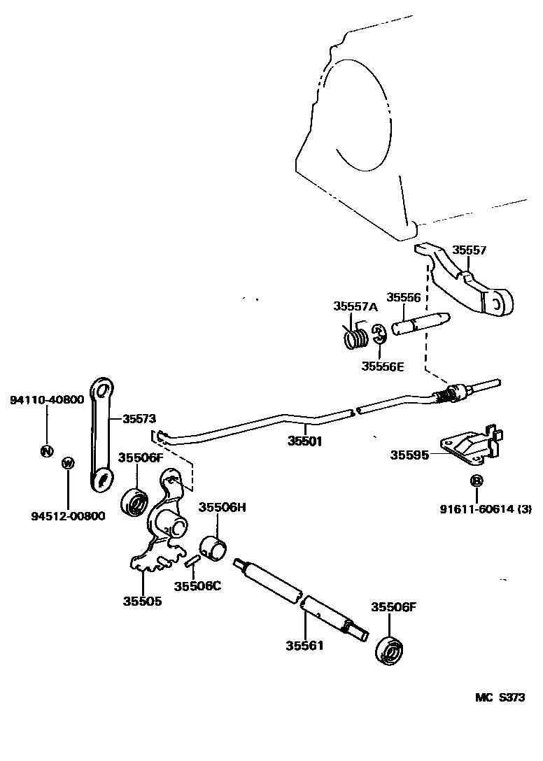 3513 — THROTTLE LINK & VALVE LEVER (ATM)