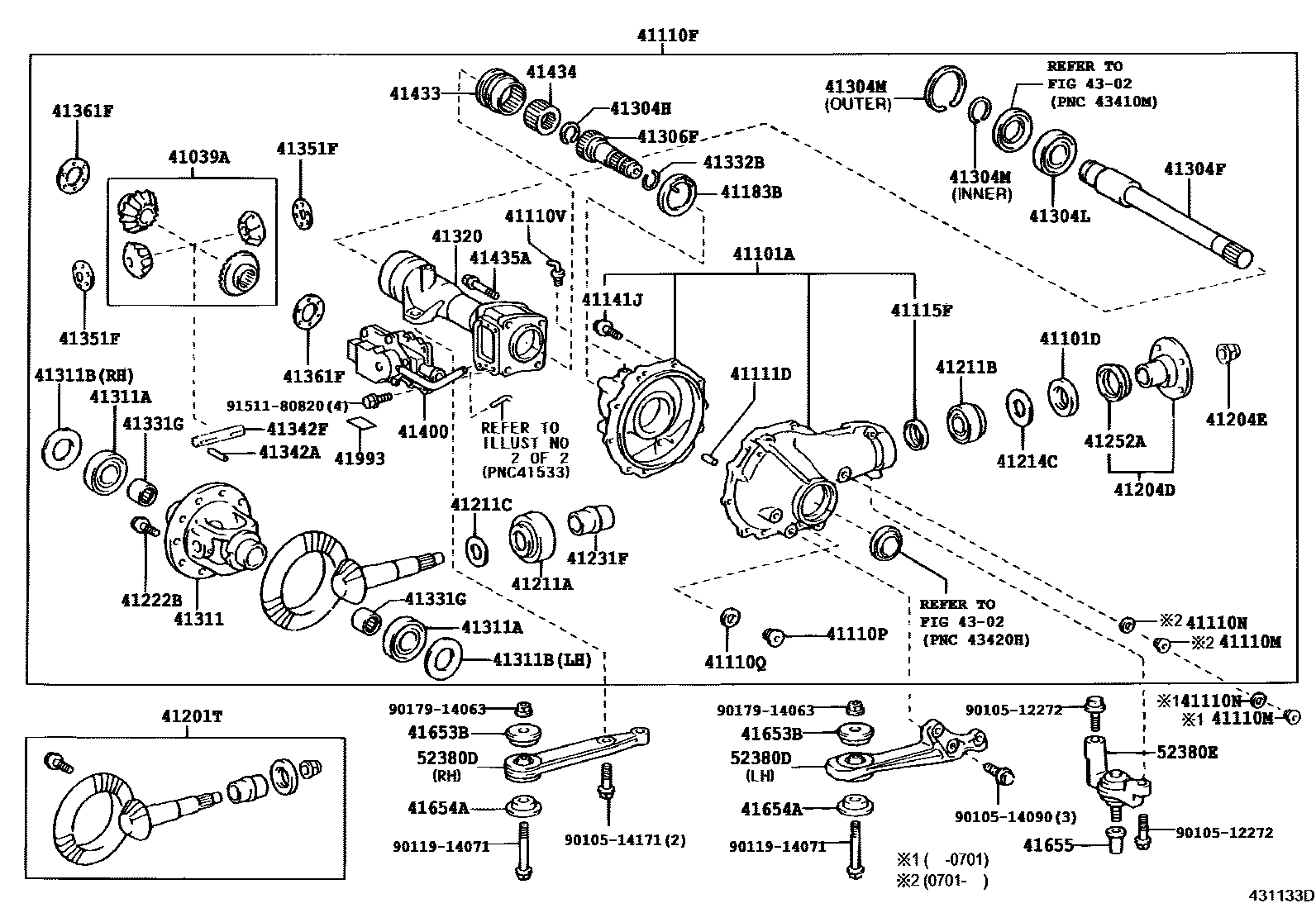 4301 — FRONT AXLE HOUSING & DIFFERENTIAL