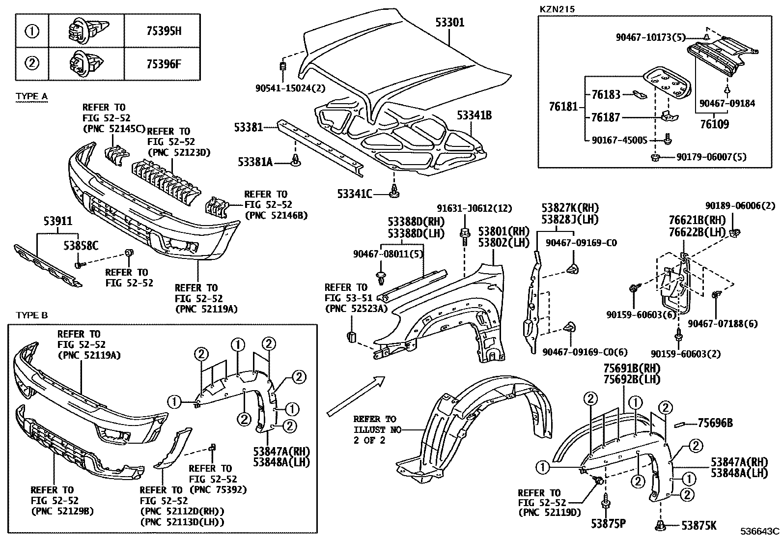 5353 — HOOD & FRONT FENDER