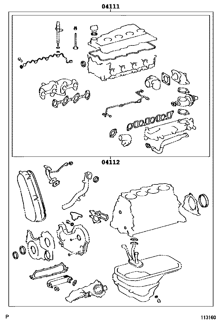 1103 — ENGINE OVERHAUL GASKET KIT