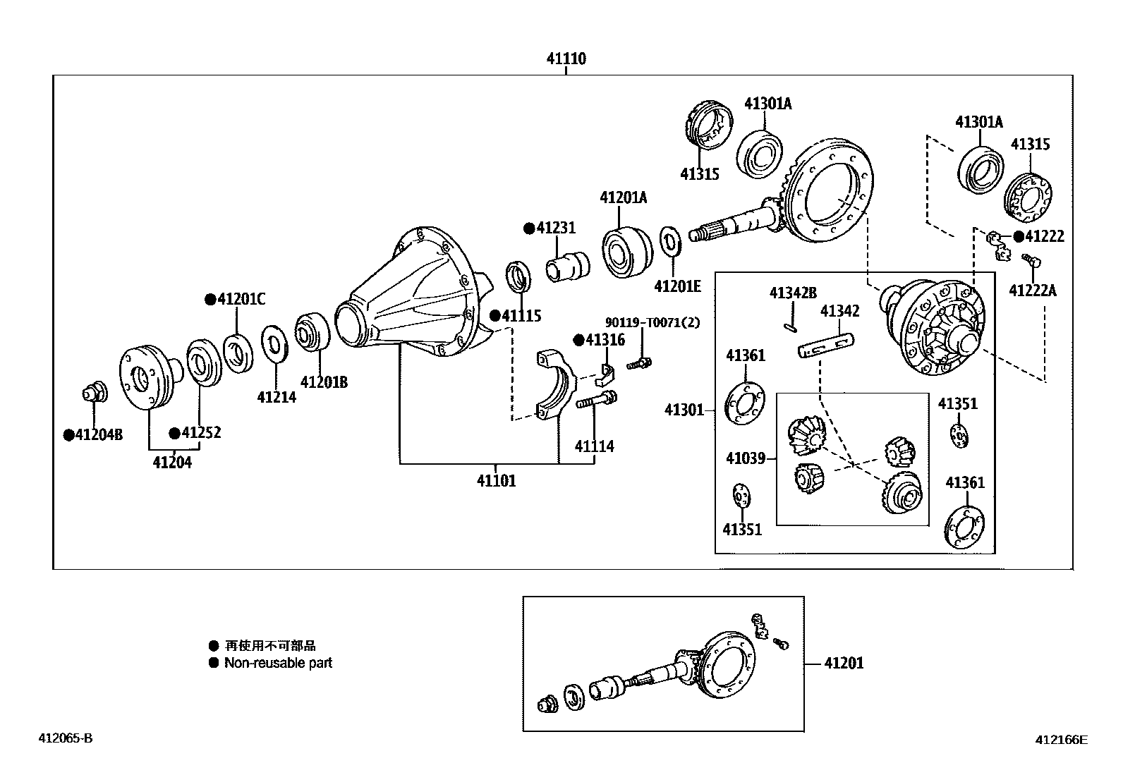 4101 — REAR AXLE HOUSING & DIFFERENTIAL