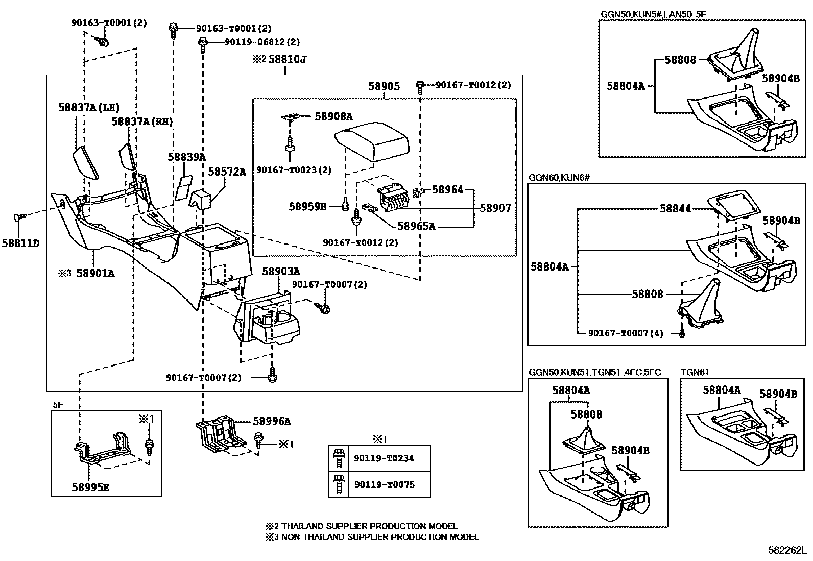 5855 — CONSOLE BOX & BRACKET