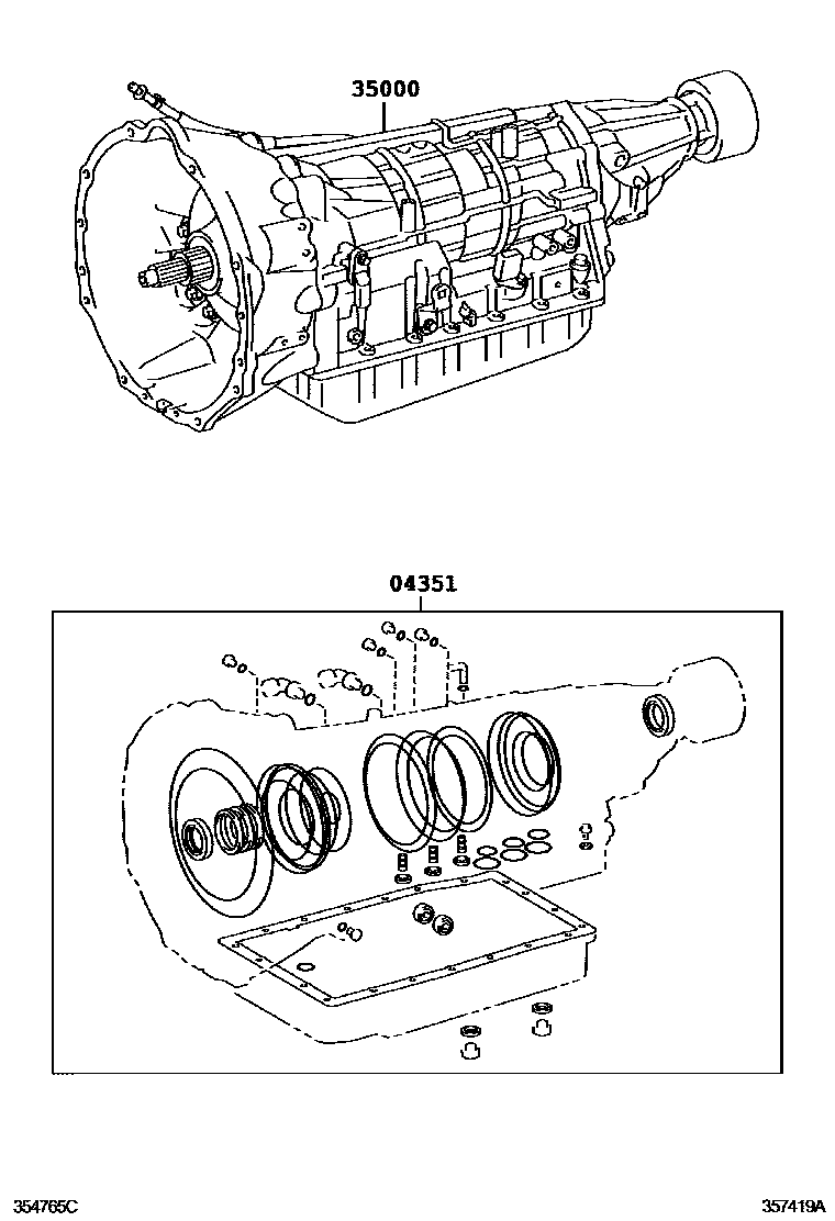 3501 — TRANSAXLE OR TRANSMISSION ASSY & GASKET KIT (ATM)