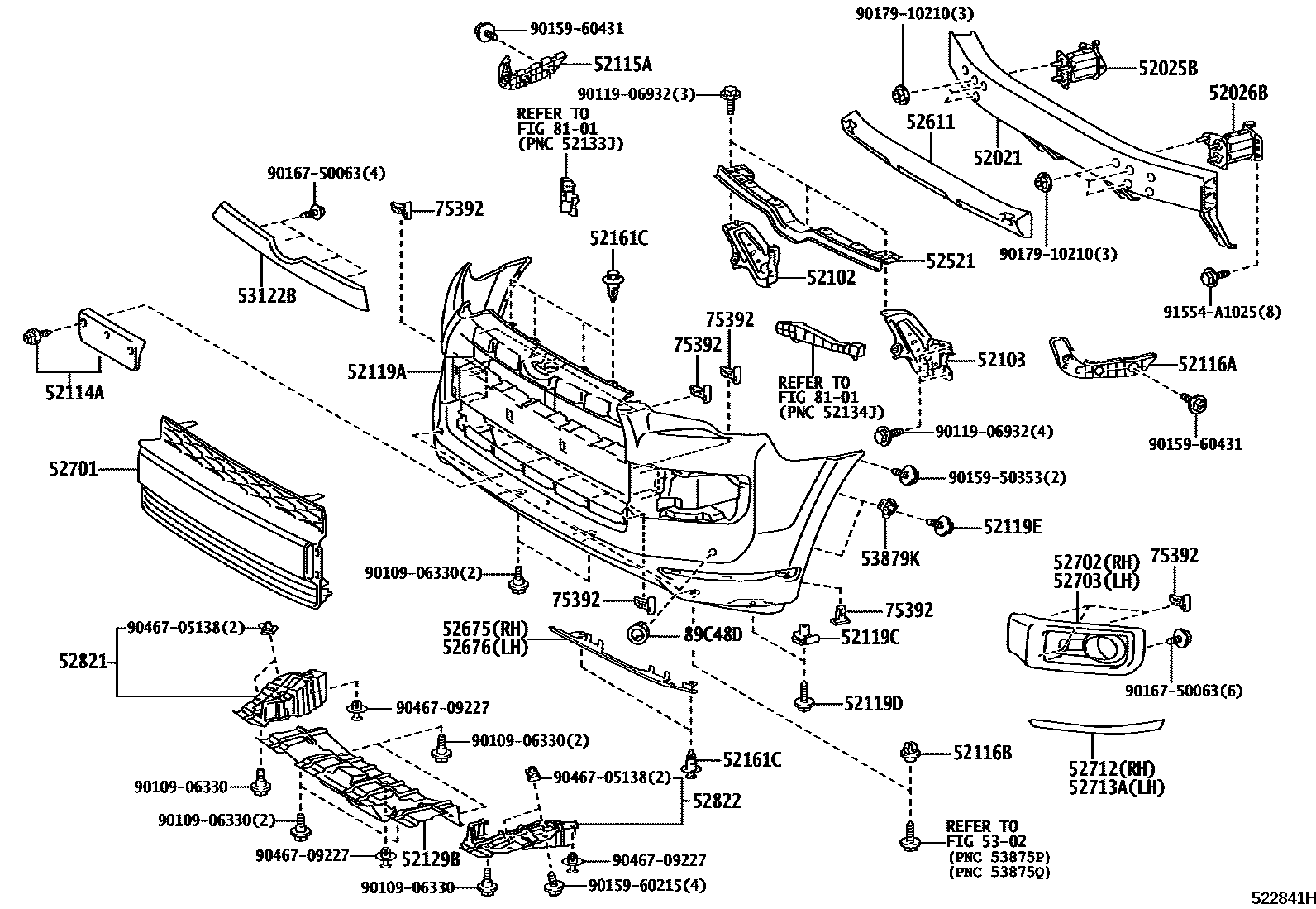 5252 — FRONT BUMPER & BUMPER STAY