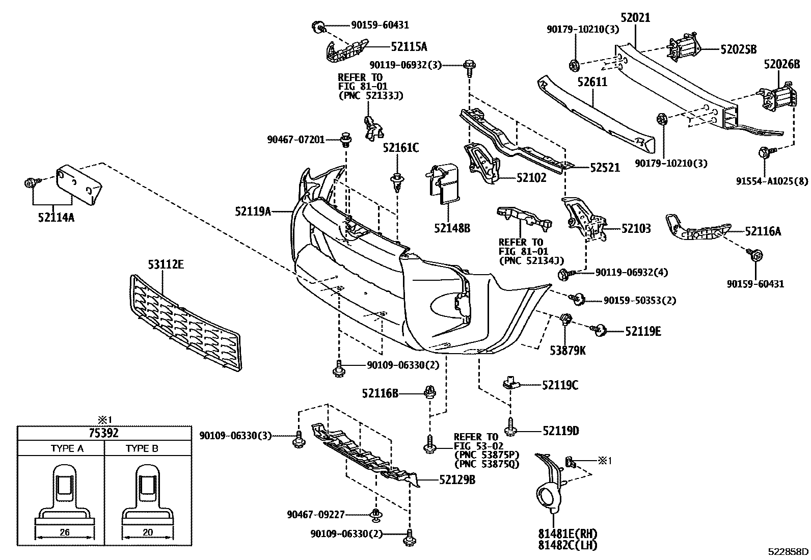 5252 — FRONT BUMPER & BUMPER STAY